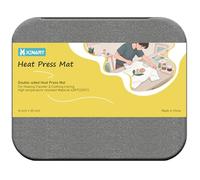 XINART Fold Heat Press Mat for Cricut Easypress Heat Press Transfer HTV Vinyl Infusible Ink Projects Protect Cricket Mat, Thicker 1.8 CM/Double-Sided Iron-on 16 inch x 20 inch