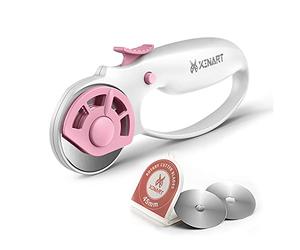 Xinart Rotary Cutter for Fabric 45mm Highly Sharp SKS-7 Blade, Premium Cutting Wheel for Fabric, Cardstock Paper, Sewing, Arts & Crafts, Fabric Cutter for Left & Right Hand Users Perfectly