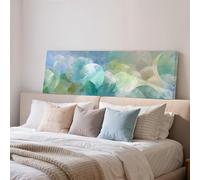 XINBAO Abstract Bokeh Circles Print, Wide Panoramic Canvas, Long Horizontal Framed Art, Large size Decor, Modern, Kids Room(65x195cm/Frameless)