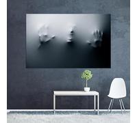 XINBAO Abstract Wall Art, Gray Canvas Art Pictures, Office Decor, Living Room Art, Painting Modern Canvas Posters and Prints 60x80cm Withframe