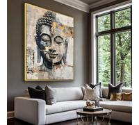 XINBAO Buddha Wall Art, Buddha Canvas art, Buddhist wall art, Buddha wall art, Posters and Prints, Large Painting Art Prints(50x70cm/Frameless)