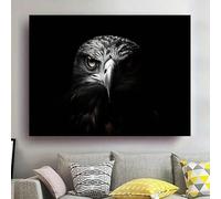 XINBAO Eagle Portrait Canvas Art Poster, Modern Wall Decor For Living Room And Bedroom, Majestic Animal Canvas Painting Picture(80x120cm/Frameless)