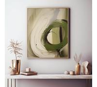 XINBAO Large Olive Green, Beige Photo, and Black Modern Contemporary Abstract Wall Art Painting Canvas Poster Canvas and Posters 30x45cm Frameless