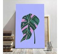 XINBAO Pink Eclectic Decor, Maximalist Colorful Wall Art - Canvas Prints Poster, For Home, Office Wall Decor, Living Room Bedroom 50x70cm Withframe