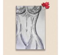 XINBAO Sexy Wall Art Nude Woman Canvas Art Abstract Body Art Sexy Naked Girl Picture Wall Decor, Poster Aesthetic Decor Pictures 80x110cm Withframe