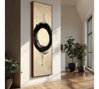 XINBAO Tall Abstract Circle Canvas Wall Art, Modern Vertical Canvas Decor ，Home Wall Decor Horizontal Painting，Posters Prints(55x110cm/Frameless)