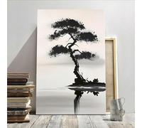 XINBAO Zen Wall Pictures, Art Wall Art Textured Canvas Posters Painting Wall Decor For Bedroom Living Room, Posters and Prints 50x70cm Frameless