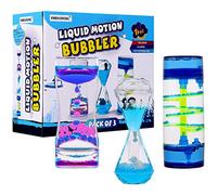 XINBAOHONG Sensory Toy Age 3+ for Relaxation, Motion Timer, Color Lava Lamp, 3 Pack Incredibly Effective Calming Stress Relief Hourglass Toy Liquid Motion Bubbler for Kids and Adults