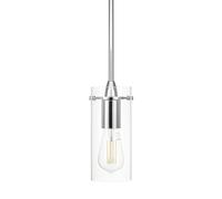 XiNBEi Lighting Chrome Pendant Lights with Glass Shade for Dining Room
