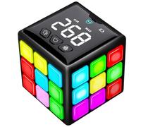 Xinbeiya Rechargeable Game Handheld Cube, 15 Fun Brain & Memory Game with Score Screen, Cool Toys for Kids, Christmas Birthday Gifts for Boys Girls Aged 6-12+ Years Old (Black)