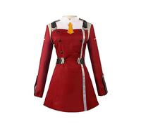 Xinchangda 02 Zero Two Cosplay Costume 02 Cosplay Outfits Red Uniform Dress Suit Full Set Anime Halloween Carnival Party Costume for Women