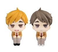 Xinchangda 2pcs Haikyuu Look up Figure 10cm Anime Miya Atsumu Figurine Miya Osamu Action Figure Statue Desktop Ornaments Collections