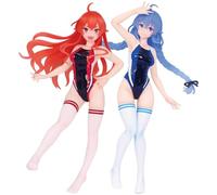 Xinchangda 2PCS Roxy Migurdia and Eris Greyrat Figure Sets Anime Swimsuit Girl Statue 19CM PVC Collection Figure Model Car Home Desktop Decoration Gift