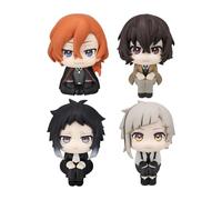 Xinchangda 4PCS BSD Akutagawa Ryunosuke Figure 10cm Look Up Anime Statue | Akutagawa Ryunosuke Anime Figurine,PVC Model,Home Desktop Decorations