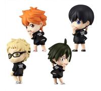 Xinchangda 4pcs Haikyuu!! Figures Tobio Kageyama/Shoyo Hinata Action Figure 7cm PVC Collection Anime Figures Model Cake Decoration Desktop Ornaments Gifts
