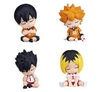 Xinchangda 4pcs Kozume Kenma Action Figure Set Kuroo Tetsurou Anime Figurine Tobio Kageyama Statue Figure 6cm Cake Ornaments Desktop Collections