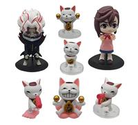 Xinchangda 7PCS Okarun Figure Model Ayase Momo Turbo Action Figure Anime Granny Figurine Statue Set, PVC Cute Sculpture Collectable Desktop Decoration Ornaments Birthday Gift