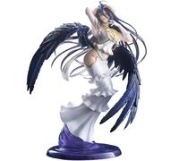 Xinchangda Anime Albedo Figures 29CM Standing Posture Anime Girl Character Statue PVC Model Albedo Action Figure Collectibles Ornaments Desktop Decoration