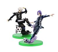 Xinchangda Anime BLUE LOCK Action Figures 2pcs Seishiro Nagi Figure and Reo Mikage Figurine Collection Desktop Ornaments Gifts for Fans