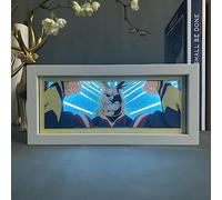 Xinchangda Anime Picture Frame Light, My Hero Academia Sculpted Lamp Color-Changing Remote Touch Control Nightlight Bedroom Desk Decor Tabletop Lamp
