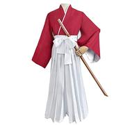 Xinchangda Anime Rurouni Kenshin Cosplay Outfits Himura Kenshin Red Kimono Kendo Uniform Halloween Cosplay Costume Anime Costume