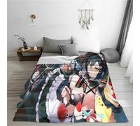 Xinchangda Azur Lane Blanket Super Soft Micro Fleece IJN Taiho/HMS Cheshire/KMS Prinz Eugen/IJN Atago Blankets Cute Flannel Blanket For Bedding Sofa