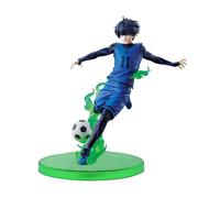 Xinchangda BLUE LOCK Isagi Yoichi Figure Kicking Pose Action Figures 14cm Anime Statue Model Desktop Decoration Collection Gifts for Fans