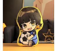 Xinchangda Blue Lock Plush Pillow, Anime Bachira Meguru Soft Cute Character Printed Plush Pillow Figure Stuffed Plushie Birthday Gift for Girl Boy