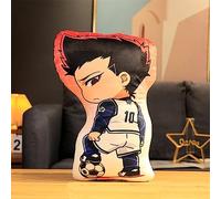 Xinchangda Blue Lock Plush Pillow, Anime Barou Shouei Soft Cute Character Printed Plush Pillow Figure Stuffed Plushie Birthday Gift for Girl Boy