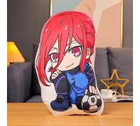 Xinchangda Blue Lock Plush Pillow, Anime Chigiri Hyoma Soft Cute Character Printed Plush Pillow Figure Stuffed Plushie Birthday Gift for Girl Boy