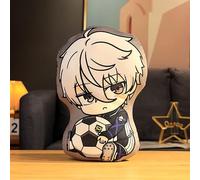 Xinchangda Blue Lock Plush Pillow, Anime Seishiro Nagi Soft Cute Character Printed Plush Pillow Figure Stuffed Plushie Birthday Gift for Girl Boy