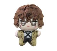 Xinchangda BSD Dazai Osamu Plush Figure Anime Dazai Osamu Plush Pillow PP Cotton Pendant Keychain Soft Character Backpack Charm Cartoon Mini Plushies Keychain