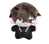 Xinchangda BSD Dazai Osamu Plush Figure Anime Dazai Osamu Plush Pillow PP Cotton Pendant Keychain Soft Character Backpack Charm Cartoon Mini Plushies Keychain