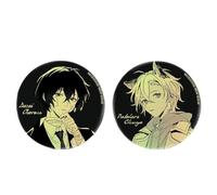 Xinchangda Bungo Stray Dogs Anime Brooch Pins Paint Badges, Dazai Osamu/Nakahara Chuuya Brooches On Top Bag Hat Anime Brooch Pins