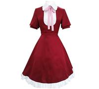 Xinchangda Bungo Stray Dogs Cosplay Costume Elise Red Dress Uniform Elise Anime Cosplay Halloween Outfits Fancy Dress Party Costume