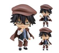 Xinchangda Bungo Stray Dogs Figures Ranpo Edogawa Anime Figure Movable Interchangeable Face Anime Action Figurine Ornaments 10cm