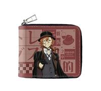 Xinchangda Bungo Stray Dogs Wallet 3D Print PU Leather Anime Nakahara Chuuya Wallets, Cartoon Dazai Osamu Wallet for Teens Fans