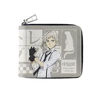 Xinchangda Bungo Stray Dogs Wallet 3D Print PU Leather Anime Nakahara Chuuya Wallets, Cartoon Dazai Osamu Wallet for Teens Fans