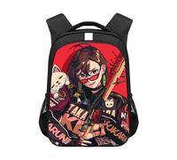 Xinchangda DAN DA DAN Backpack Ayase Momo Okarun Schoolbag 3D Printed Casual Daypack Cartoon Rucksack for Boys Girls Back to School Gift Birthday Gifts