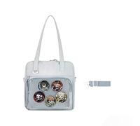 Xinchangda Dazai Osamu Shoulder Bags Nakahara Chuuya Handbags Anime Nakajima Atsushi Schoolbags Akutagawa Ryunosuke Cross-Body Bags With Transparent Badge Display Pocket, Shopping Bag, Book Bag, Gift