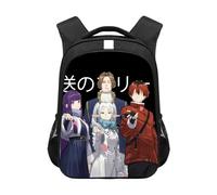 Xinchangda Frieren Backpack Anime Frieren: Beyond Journey's End School Bag 3D Printed Fern Himmel Laptop Bag Travel Bag Canvas Backpack for Boys and Girls
