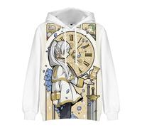 Xinchangda Frieren: Beyond Journey's End Anime Hoodie Frieren Stark Himmel Hooded Sweatshirt Fern Casual Long Sleeve Hoodies 3D Print Pullover