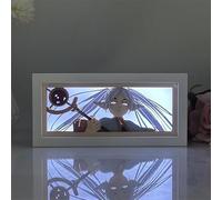 Xinchangda Frieren Night Light Anime Frieren: Beyond Journey's End Painting Light 3D Paper Carving Light Box Table Lamp Bedroom Decoration Collections