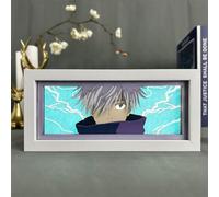 Xinchangda Gojo Satoru Night Light, 16-Color Changing Anime Painting Lamp, Cartoon Character Night Light, Bedroom Desktop Decoration Collection Gifts