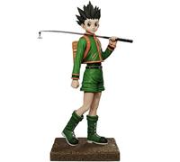 Xinchangda GON·FREECSS Figure Statue 27cm Fishing Killua Zaoldyeck Action Figure Anime Standing Mode PVC Collectibles Desktop Ornaments Gifts