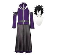 Xinchangda Gray Fullbuster Cosplay Costume Erza·Scarlet Cosplay Outfit, Purple Uniform Pants or Skirt Style Anime Role Play Dress Up Suit Full Set for Halloween Carnival