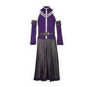Xinchangda Gray Fullbuster Cosplay Costume Erza·Scarlet Cosplay Outfit, Purple Uniform Pants or Skirt Style Anime Role Play Dress Up Suit Full Set for Halloween Carnival