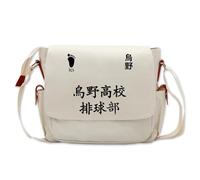 Xinchangda Haikyuu!! Anime Single-Shoulder Bag，Oxford Cloth Messenger Bag with Haikyuu Design Large Capacity Anime Crossbody Bag Shoulder Bag
