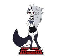 Xinchangda Hazbin Hotel Anime Figure Acrylic Stand Alastor/Angel Dust/Charlie Morningstar/Vaggie Model Statue Desktop Display Standing Figures