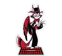 Xinchangda Hazbin Hotel Anime Figure Acrylic Stand Alastor/Angel Dust/Charlie Morningstar/Vaggie Model Statue Desktop Display Standing Figures